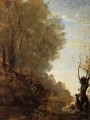 The Happy Isle plein air Romanticism Jean Baptiste Camille Corot